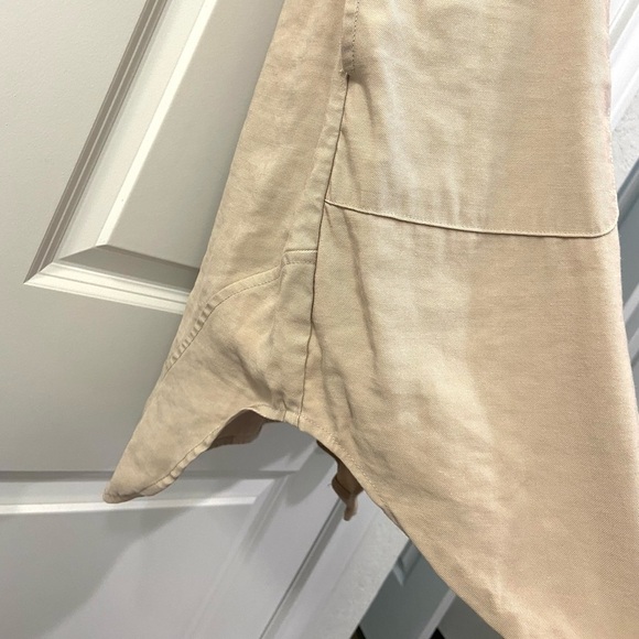 AMS PURE khaki Dolman Sleeve Button Down Dress - Picture 7 of 11